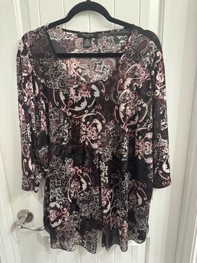 Adele & May Plus Size 3X Paisley Top